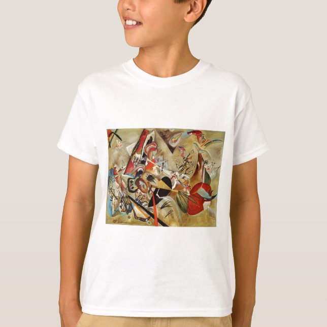 Camiseta Abstrato de composição Kandinsky (Frente)