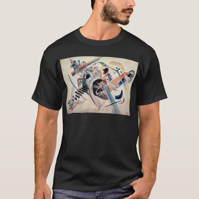 Camiseta Abstrato de composição Kandinsky (Frente)