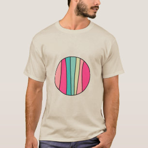 Camiseta Abstrato de cor redonda 160422(02) T-Shirt