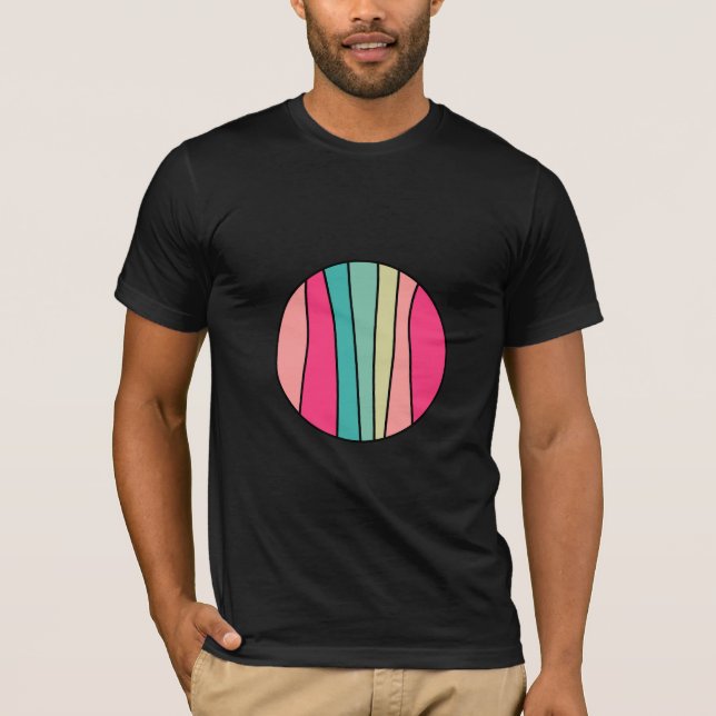 Camiseta Abstrato de cor redonda 160422(02) T-Shirt (Frente)