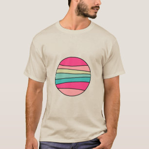 Camiseta Abstrato de cor redonda 160422(03) T-Shirt