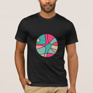 Camiseta Abstrato de cor redonda 160422(05) T-Shirt