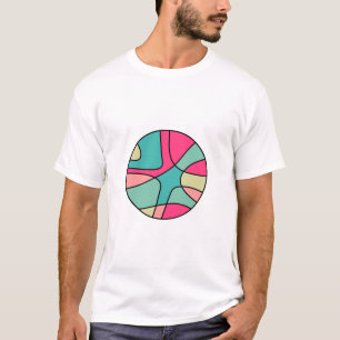 Camiseta Abstrato de cor redonda 160422(05) T-Shirt