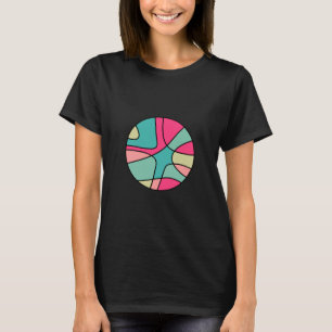 Camiseta Abstrato de cor redonda 160422(05) T-Shirt
