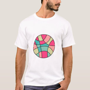 Camiseta Abstrato de cor redonda 160422(06) T-Shirt