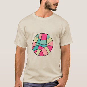 Camiseta Abstrato de cor redonda 160422(07) T-Shirt