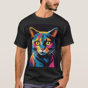 Camiseta abstrato de Estilo 1970