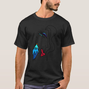 Camiseta Abstrato de face severa Trabalho de arte de 2