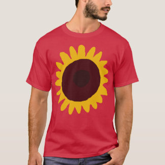 Camiseta Abstrato de Flor Mínimo