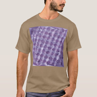 Camiseta Abstrato de Framboesa Escura Fundo de Polígono Bai