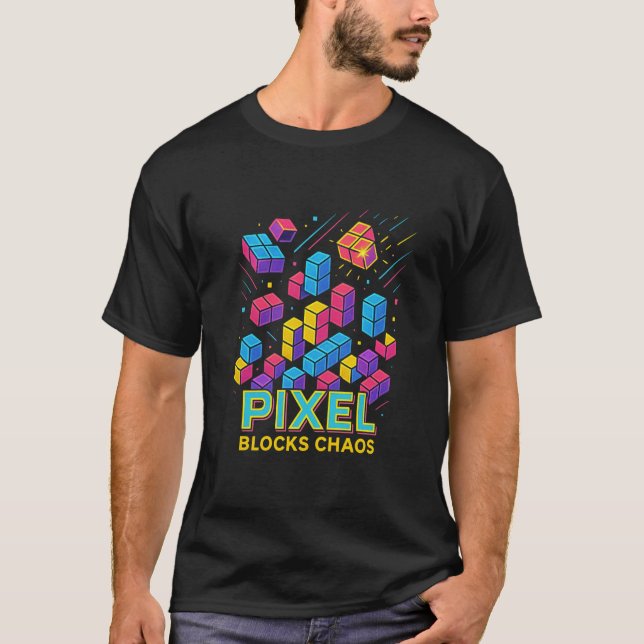 Camiseta Abstrato de jogo quebra-cabeça (Frente)