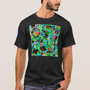Camiseta Abstrato de Luta comida
