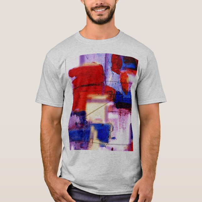 Camiseta Abstrato de pintura moderna Impressão de arte (Frente)