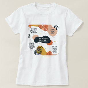 CAMISETA ABSTRATO DE QUOTAS MOTIVACIONAIS PERSONALIZADAS