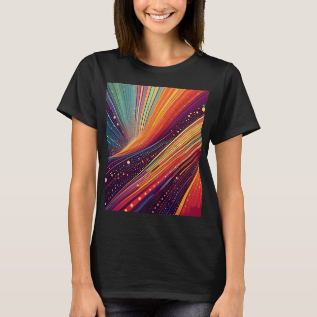 Camiseta Abstrato de redemoinho (Frente)