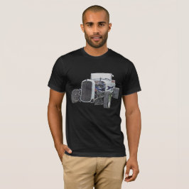 Camiseta Abstrato de T-Shirt Classic Flaming White Hot Rod