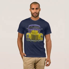Camiseta Abstrato de T-Shirt Clássico Flaming Amarelo Amare