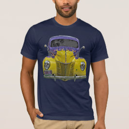 Camiseta Abstrato de T-Shirt Clássico Flaming Amarelo Amare