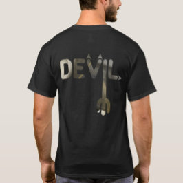 Camiseta ABSTRATO de Tendência da Camisa-T do DIABO