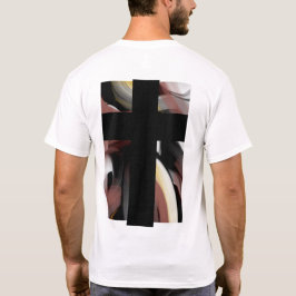 Camiseta Abstrato de Tendência do Camisa-T-Impressão preto