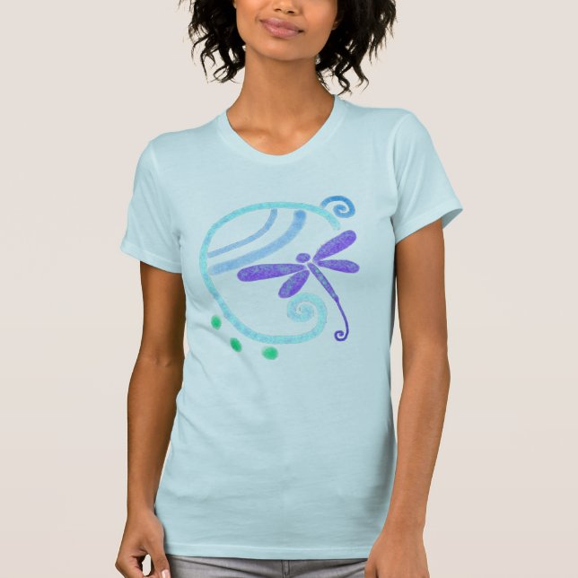 Camiseta Abstrato Dragonfly Art para Vestir (Frente)