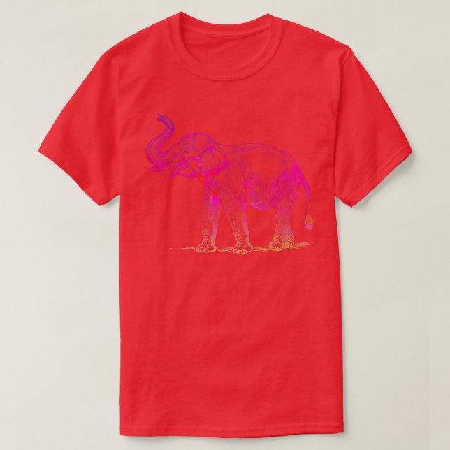 Camiseta Abstrato Elefante Design 23 (Frente do Design)
