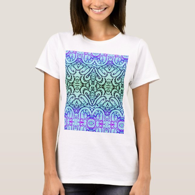 Camiseta - Abstrato em Cores Frias (Frente)