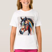 Abstrato Equestrian Horse Mustang Pony Bronco Colt