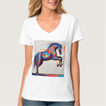 Abstrato Equestrian Horse Mustang Pony Bronco Colt