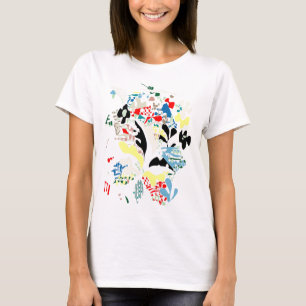 Camiseta Abstrato espanhol do verão