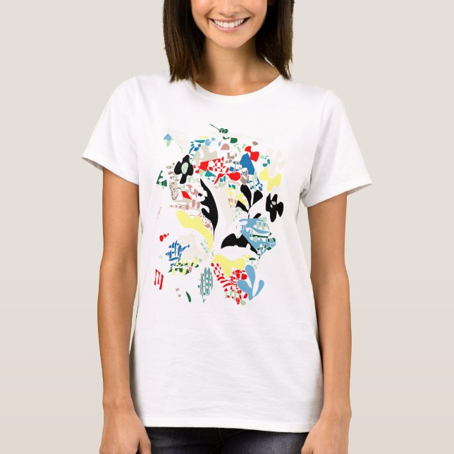 Camiseta Abstrato espanhol do verão (Frente)