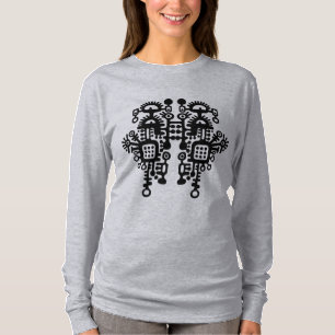 Camiseta Abstrato - Estrutura - Preto e Branco