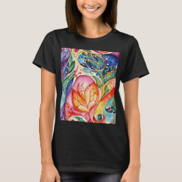 Camiseta Abstrato face trabalho de arte 1207 - T-shirt