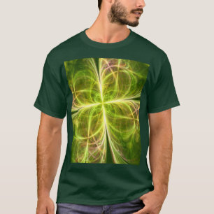 Camiseta Abstrato Fantasy Four deixa o verde amarelo