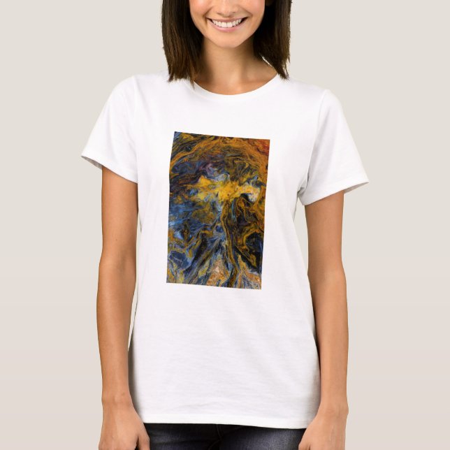 Camiseta Abstrato fechar Pietersite (Frente)