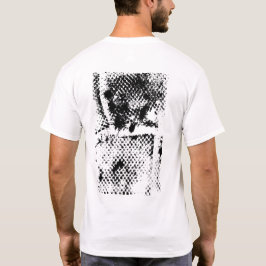 Camiseta Abstrato figurativo frontal e traseira