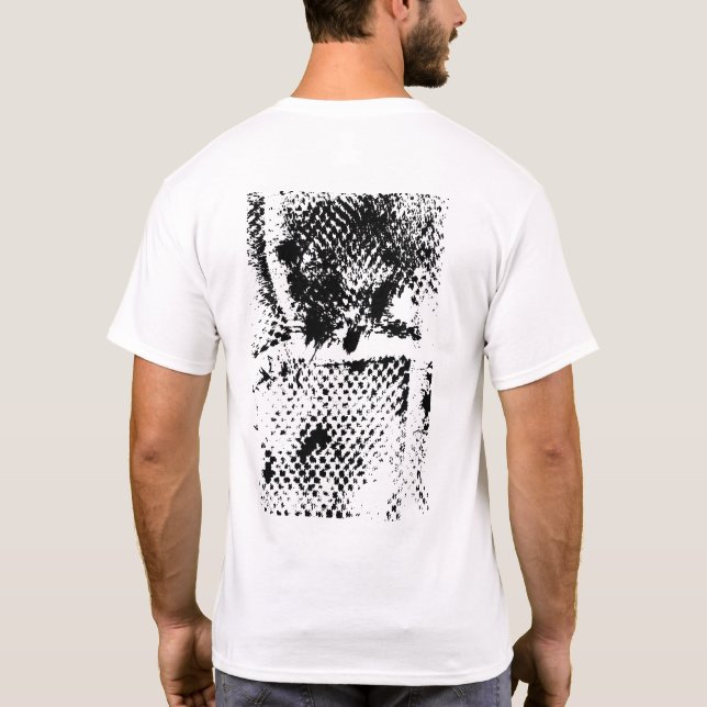 Camiseta Abstrato figurativo frontal e traseira (Verso)