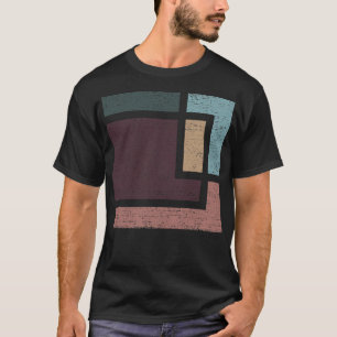 Camiseta Abstrato Geometria Com Tons Da Terra Desi Distinto