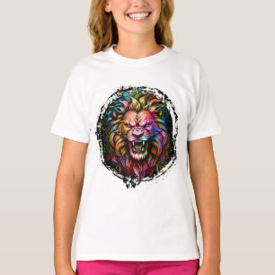CAMISETA ABSTRATO GEOMÉTRICA COLORIDA - GUERRA DE LEIÕES MA