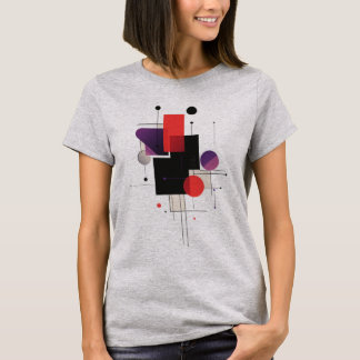 Camiseta Abstrato Geométrica de Arte Moderna Minim