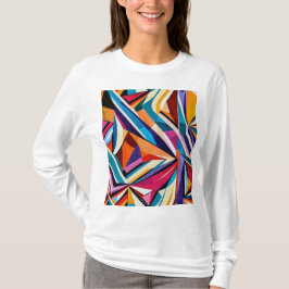 Camiseta Abstrato geométrico art 1223 - Longa manga