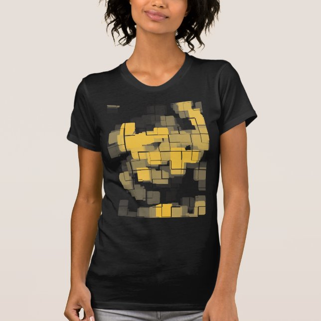 Camiseta Abstrato geométrico do "melão" (Frente)