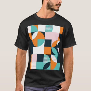 Camiseta Abstrato Geométrico: Efeito Colorido 3D.