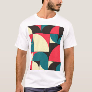 Camiseta Abstrato geométrico, ilustração de arte computacio
