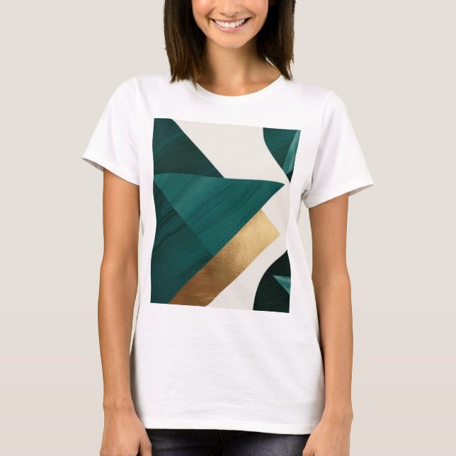 Camiseta Abstrato Geométrico Modern poster minimalista (Frente)