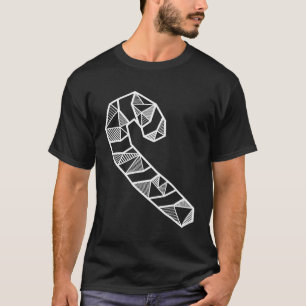 Camiseta Abstrato Geométrico Moderno - Cane Xmas Presente