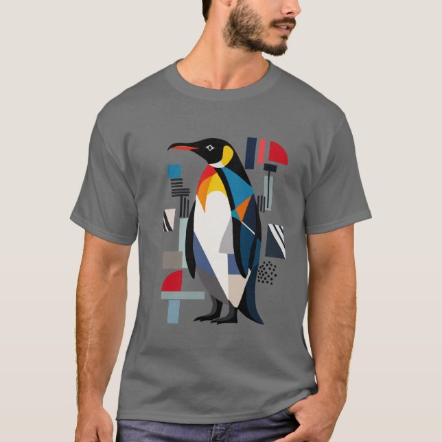 Camiseta Abstrato Geométrico Penguin Design (Frente)