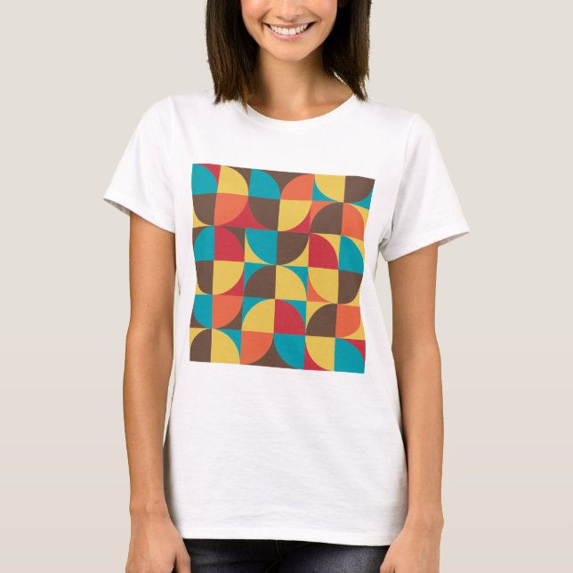 Camiseta Abstrato Geométrico T-Shirt 110421v5 (Frente)