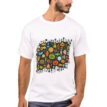 Abstrato Halloween Trick ou Treine