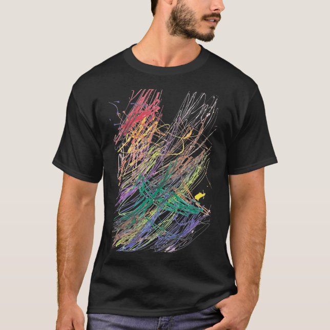 Camiseta "Abstrato Harmonia: Desenho Infantil para a Paz" (Frente)